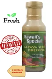 HAWAII'S SPECIAL Original Papaya Seed Dressing 12 fl. oz. MADE IN HAWAII FRESH
