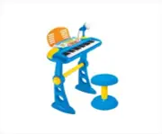 37 Key Kids Electronic Keyboard Piano Organ Toy With Microphone & Stand