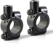 Motorcycle Mirrors Mounts 7/8" Handlebar Mirror Mount Holder Clamp Adaptor 10mm Thread For Motorcycles ATV Scooter Black(Pack of 2)