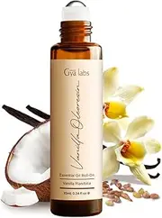 [Gya Labs] Vanilla Essential Oil Roll on for Skin - 100% Pure Natural Vanilla Perfume Oil for Women, Self Care Roller Aromatherapy, Alcohol Free, Travel Size (10ml)