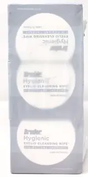 Lot Of 3 Bruder Hygienic Eyelid Cleansing Wipes Rinse-Free Wipes Remove