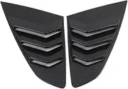 Rear Triangle Window Shutter Louvers Shades Blind Cover Trim Black Matte Accessories Exterior Compatible For Volkswagen Arteon 2018-2024(Carbon Fiber Look)