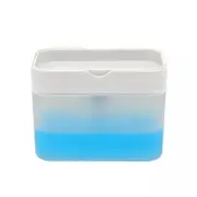 2 In 1 Soap Pump Dispenser Sponge Holder Dish Washing Liquid Container Kitchen