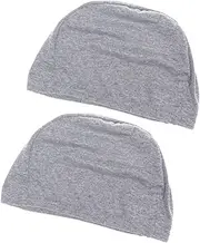 [LIFKOME] Cycling Hats 2 Pack Quick Dry Helmet Liner Cap Sun Hat for Men Women Boys and Girls Comfortable Fit Grey