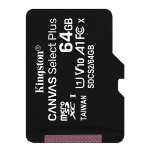 KINGSTON 64GB 64G microSDXC 100MB/s Plus microSD SD C10 記憶卡