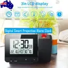 Digital Smart Projection Alarm Clock LED Temperature Time Projector LCD Display