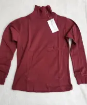 TuffRider Turtle Neck Top Women’s Small Burgundy Long Sleeves JPC Equestrian