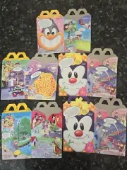 McDonalds Happy Meal 5 Boxes Animaniacs Pinky Brain Wb 1992 Cardboard Unfolded
