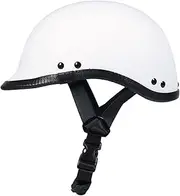 Retro Motorcycle Half Helmet Portable Jet Bowl Helmet ECE Approved Summer Safety Demi Helmets, Men Women Vintage Helmets C,Large