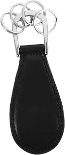 [LIFKOME] Pu Shoe Horn Keychain Metal for Dress Shoes Boot Helper Senior-friendly Portable Soft Gentle