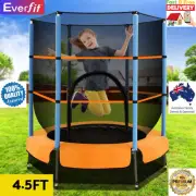 Everfit 4.5FT Trampoline for Kids Enclosure Safety Net Rebounder Heavy Duty