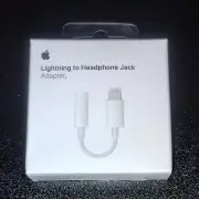 Genuine Apple Lightning to 3.5mm Headphone Jack Adapter New and Sealed Box