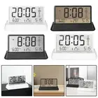 Temperature Clock Transparent Electronic Clock Modern Design Plastic Material