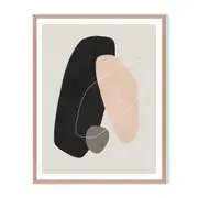 Average Element II Framed Wall Art - Timber