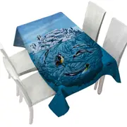 Animals Art Colony of Penguins Tablecloth
