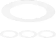 uxcell 4-Pack Goof Rings for 3 Inch Recessed Lights, 3" ID 4.3" OD Durable Steel Trim Ring Flush Mount Matte White Can Light Trim Ring Cover for Ceiling Can Downlights