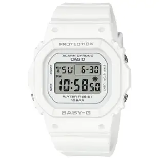 【CASIO 卡西歐】BABY-G 簡約纖薄方形電子腕錶 母親節 禮物(BGD-565U-7)