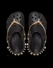 Tiana Crystals Studded Crocs With Chain