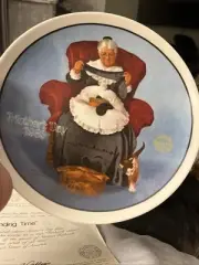 Norman Rockwell Mending Time Collectors Plate in Knowles Fine China