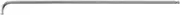 Hozan Ball Point Wrench, Allen Key, Short Neck Type, Opposite Side: 0.06 inch (1.5 mm) W-111-1.5
