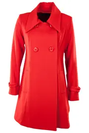 High Neck Swing Coat--VER-JALOPY