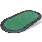 NNEVL 10-Player Foldable Poker Tabletop Green