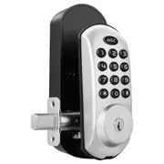 MEC Digital Motorised Smart Lock 20 User Codes Auto-Lock Backlit Keypad - Chrome