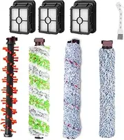 Replacing Rollers, Compatible for Bissell CrossWave Pet Pro 2306A and CrossWave 1785 Series 4 Roller Brushes+4 Hepa+1 Cleaning Brush (Color : Set 8)