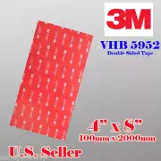 3M VHB Double Sided Foam Adhesive Sheet Tape 5952 Automotive Mounting Go Pro
