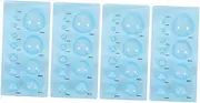 4 Pcs Quilling Styler Half Ball Dome Mold DIY Paper Craft Tool for Easy Quilling Projects Lightweight Material for Beginners and Professionals