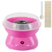 Cotton Candy Machine for Kids,Mini Electric Cotton Candy Maker with Splash-Proof Plate for Home Kids Party,EU Plug Pink