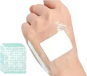 Waterproof Wound Dressings,First Aid Plasters Sterile Dressing Pad Adhesive Bandage Patches,6cmx7cm,20PCS