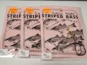 3 NJ Hand Tied Bunker Chunk 3-Way Striped Bass 9/0 Inline Circle Hook Rigs