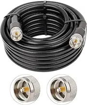 XRDS -RF CB Coax Cable 50ft, KMR 400 UHF Coaxial Cable PL-259 UHF Male Coax Jumper Low Loss 50 ohm Cable for AIS Antenna, VHF Marine Antenna, HAM & CB Radio, Antenna Analyzer, Dummy Load, SWR Meter