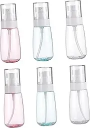 Healvian 6pcs 60ml Empty Spray Bottles Refillable Sub Bottles for Outdoor Travel Lotion Small