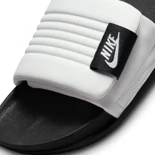 【NIKE 耐吉】拖鞋 男鞋 運動 OFFCOURT ADJUST SLIDE 白黑 DQ9624-100