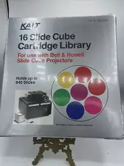 KALT 16 Slide Cube Cartride Library For Bell & Howell Projectors For 640 Slides