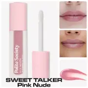 POLITE SOCIETY B.I.G. Mouth Lip Plumping Oil Gloss In SWEET TALKER Full Size
