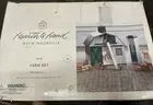⚡️Hearth & Hand Magnolia Wood Farm Set Toy Barn with Figurines Damaged Box⚠️