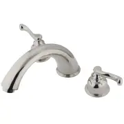 Kingston Brass KS8368FL Two-Handle Roman Tub Faucet, Brushed Nickel, Nickel
