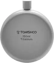 150ml/180ml Titanium Flask Alcohol Whisky Wine Flask for Outdoor Camping Backpacking Travel Picnic