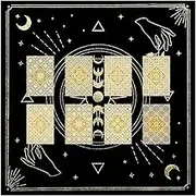 Tarot Cloth for Reading,Tarot Altar Cloth - 1.57ft Astrology Board Tarot Decor Gothic Decorations and Supplies for Home Outdoor Indoor Home Picnic