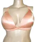 Breezies Shimmer Microfiber Front Close Wirefree in Honey Beige, 38D -A374934