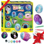 Glow in the Dark Rock Painting Kit Painting Rocks Craft NEW FREE SHIPPING USA