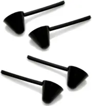 4 Piece Perfect Coffee Measuring Spoon Scoop, Black 4 Scoops