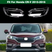 Pair Headlight Clear Lens Cover Shell Replace + Sealant For Honda CR-V 2015-2016 (for: Honda)