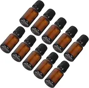 Vaguelly 24Pcs Refillable Essential Oil Bottles Glass Cans for Perfume Aromatherapy Makeup for Daily Use Travel Transparent Airtight Design