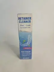 Retainer Cleaner Clear Fresh, 60ml, For A Brighter Smile, Quick Cleaning