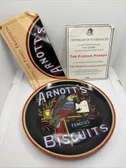 Arnott's Biscuits "The Famous Parrot" 8" Porcelain Plate-1994 No. G635 W/ COA