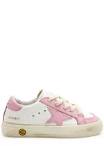 Golden Goose Kids May Panelled Leather Sneakers (IT21-IT27) - White 27 (IT27/ UK9 KIDS)
